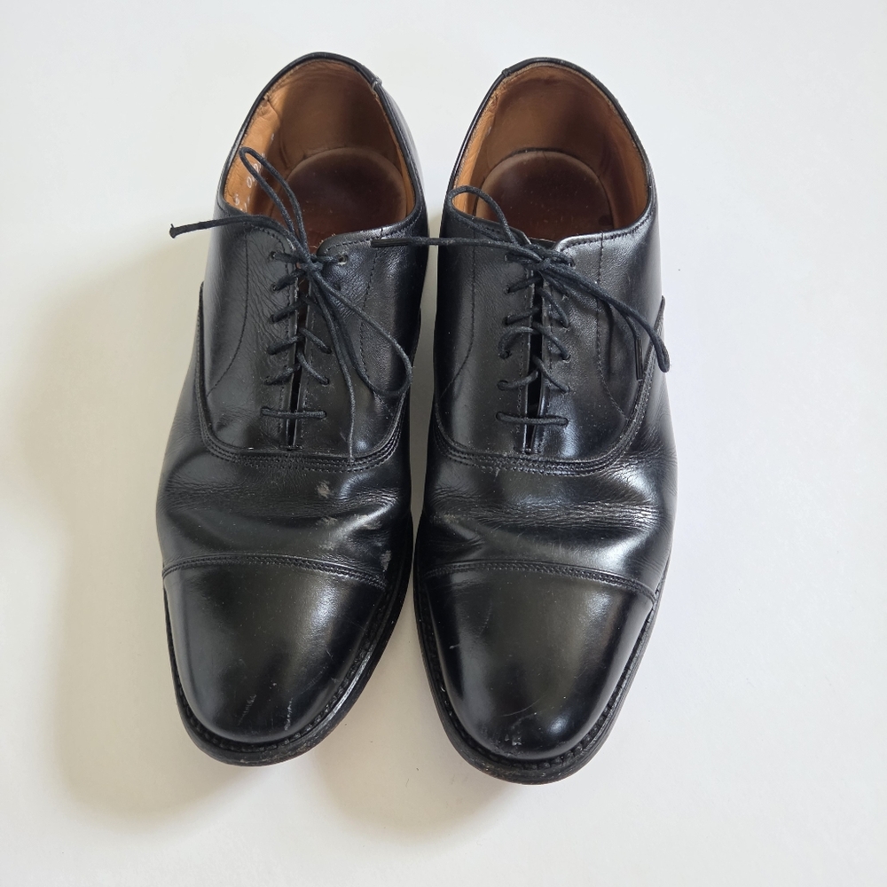 Allen Edmonds Park Avenue Cap Toe Oxford dress shoes black mens size 7